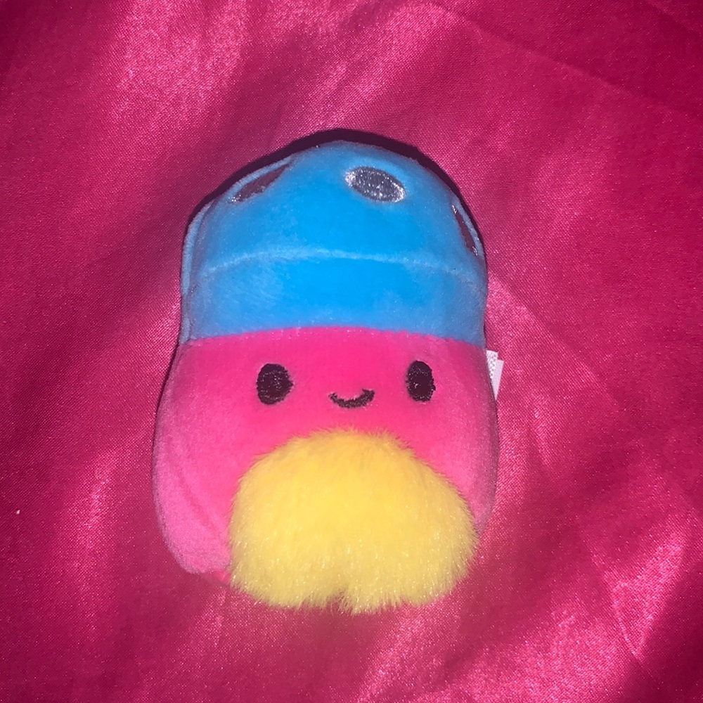 Black Light Mushroom Squishmallow Micromallow